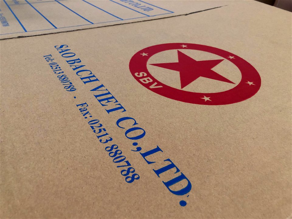 Bao bì giấy carton của Sao Bach Viet Co.,ltd