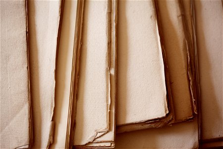 Old Yellowed Paper Pages Wallpaper photo