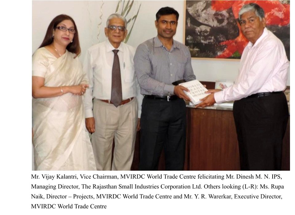 Dinesh MN as MD RAJSICO attending a meeting in Mumbai