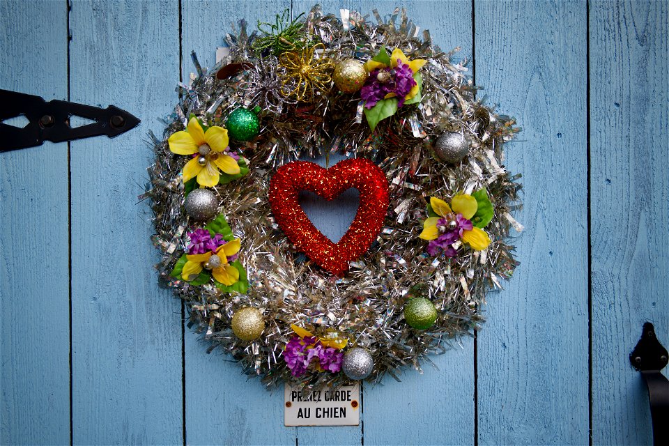 Mardi Gras Wreath