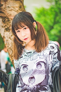 cosplayers dress up as Japanese Manga characters