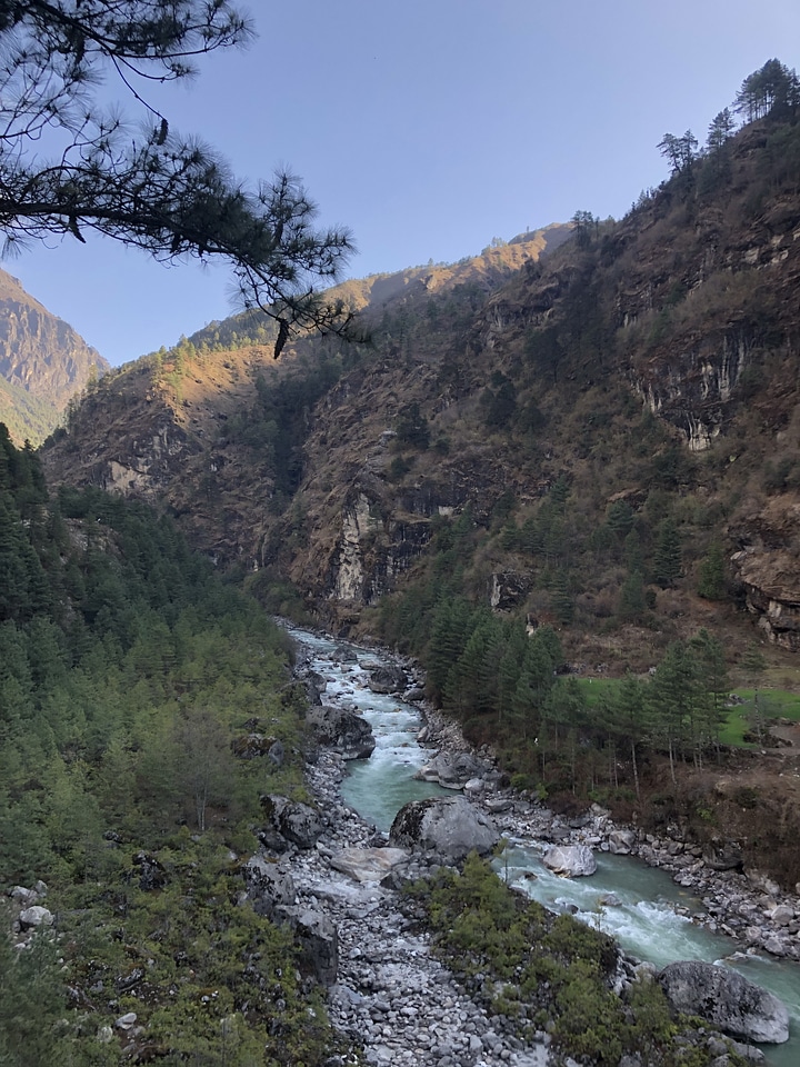 Himalayas trail on the way to Everest base camp