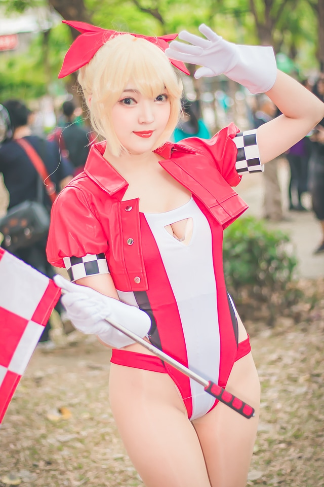 Sexy Asian cosplayers dress up as Japanese Manga characters