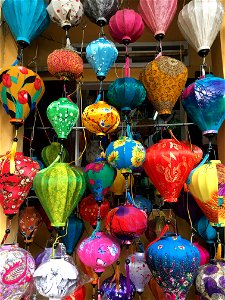 Colorful lanterns Vietnam photo