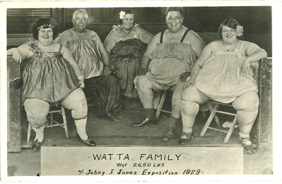 Wat Ta Family, Johny J Jones Exposition, 1929
