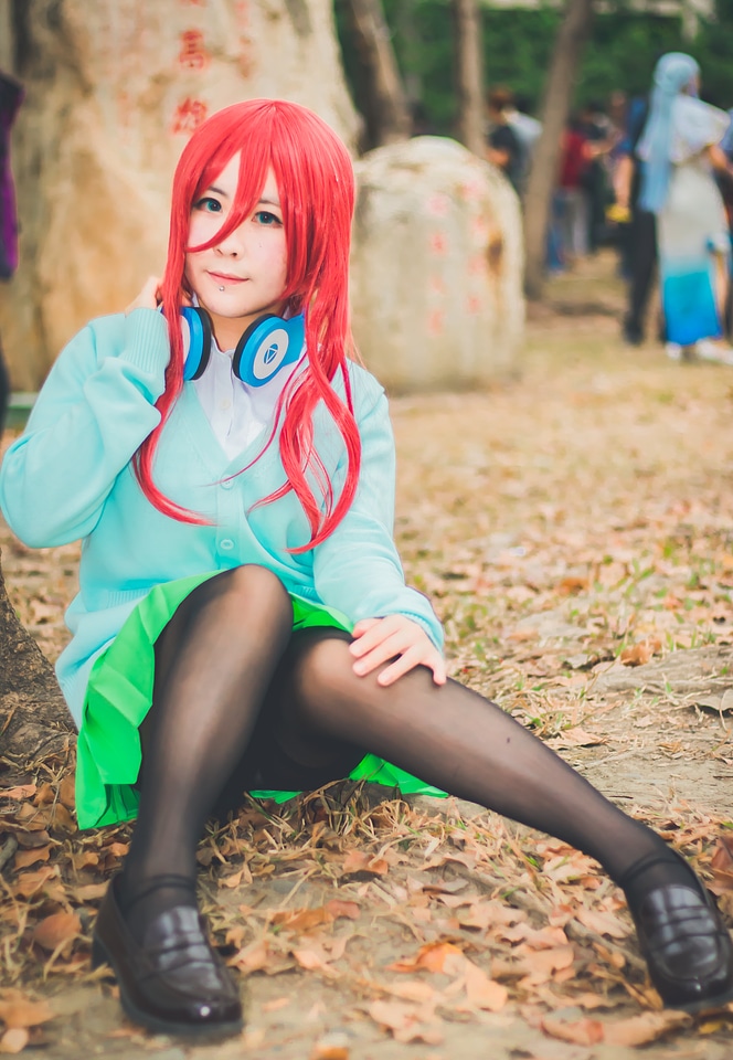 cosplayers dress up as Japanese Manga characters