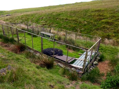 Partridge release pen on Yorkshire Water's Thornton Moor