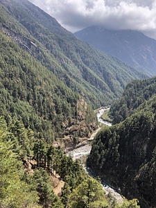 Himalayas trail on the way to Everest base camp