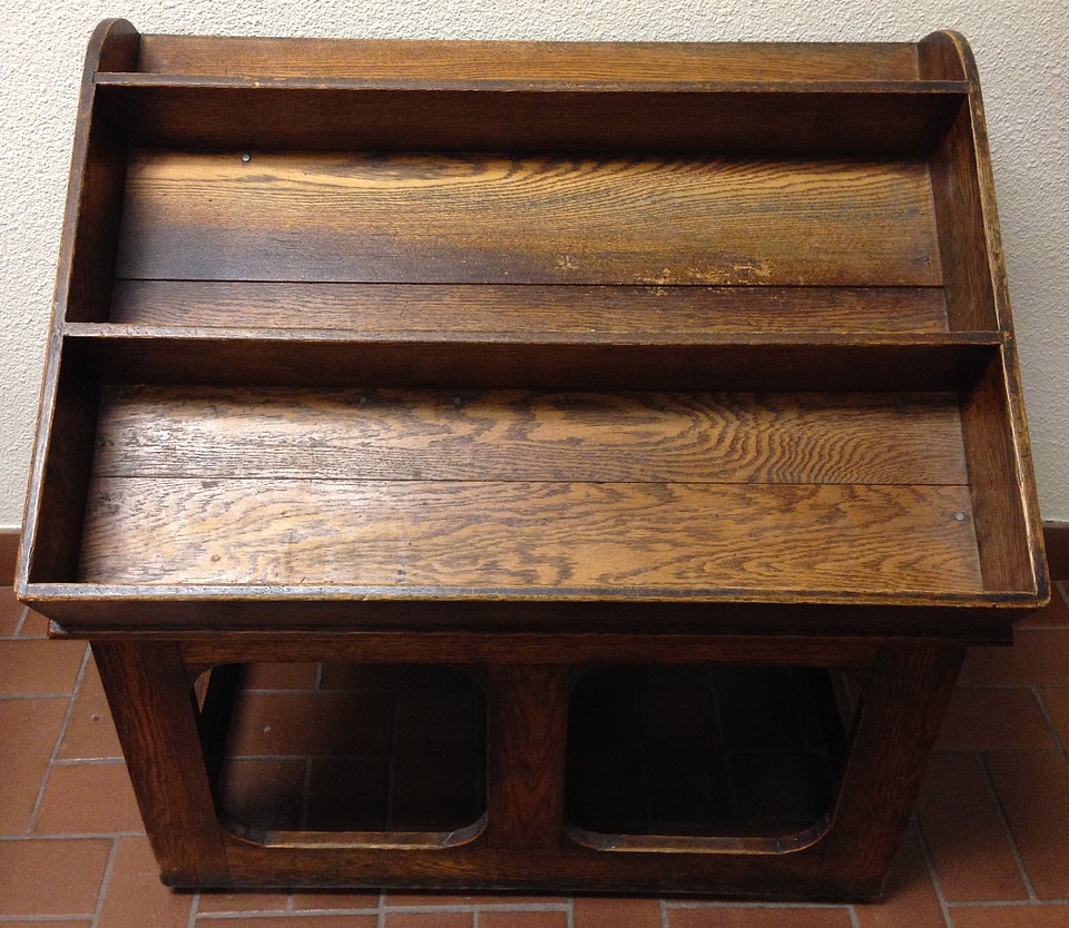 Shelf wooden bookshelf photo