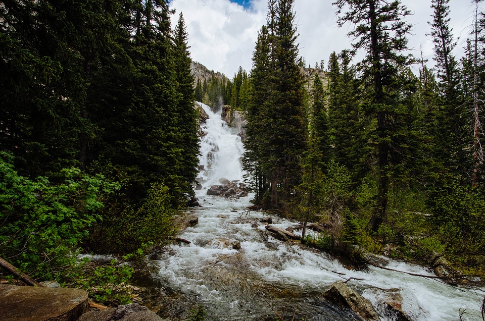 Waterfall in Grand Teton National Park