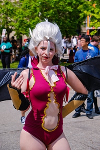 Portrait of Sexy Super Hero Female Cosplay Character