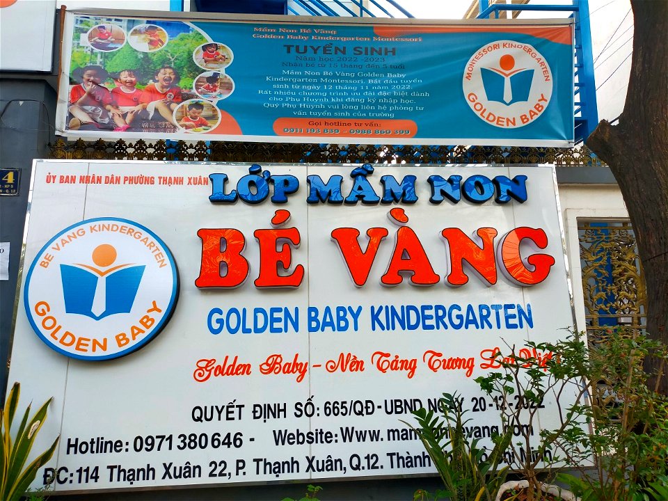 Trường mầm non Bé Vàng Montessori - Thạnh Xuân 22 - Quận 12