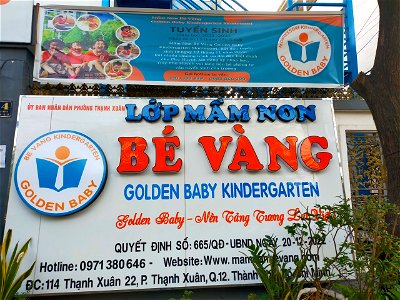 Trường mầm non Bé Vàng Montessori - Thạnh Xuân 22 - Quận 12