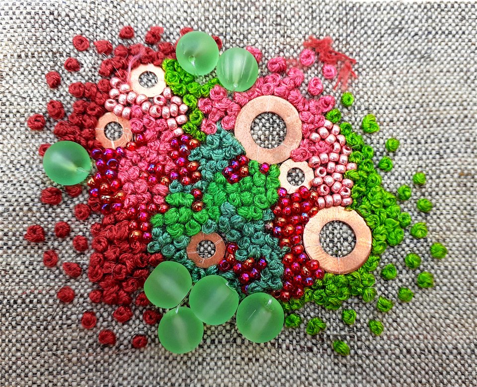 Dense stitch and beads