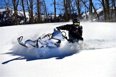 Snowmobiling on Fresh Powder 1