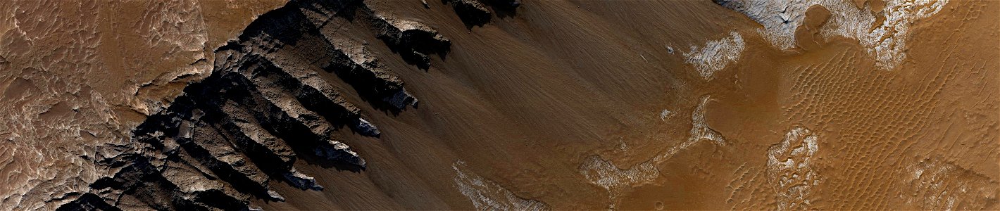 Mars - Mass Wasting Chutes in Valles Marineris photo
