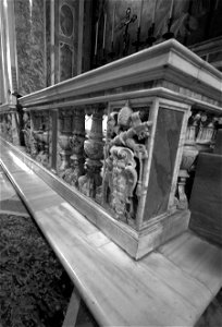 Sonme railing inside St Paul's Basillica
