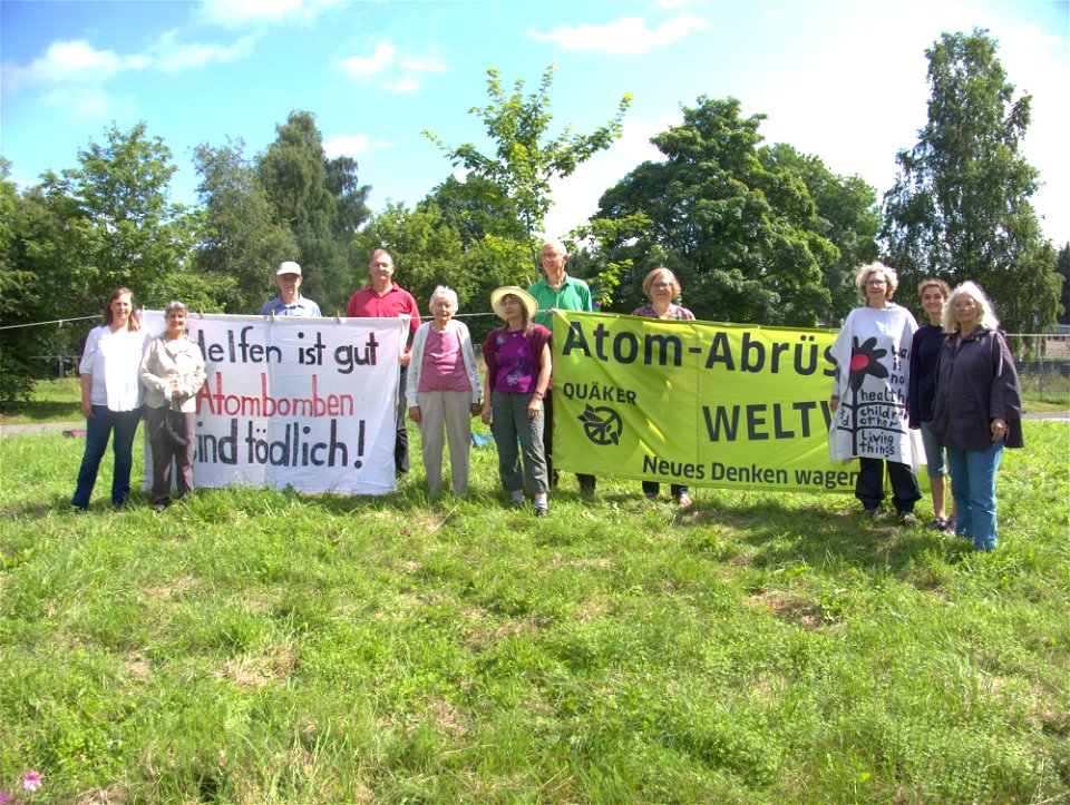 Quäker-Mahnwache, 25.7.2021_Fliegerhorst_Büchel