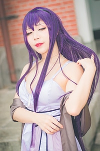 Portrait of Sexy Super Hero Female Cosplay Character