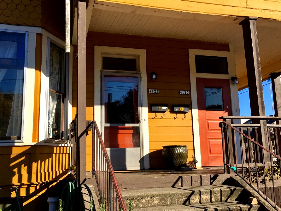 Yellow Duplex NE Portland - Doors