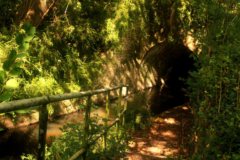 Canal Tunnel Shadows photo