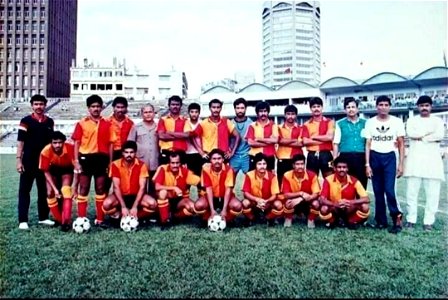 East Bengal team at Bangabandhu Stadium, Dhaka vs Abahani Krira Chakra, 1991 Asian Cup Winners' Cup, Away, First Round