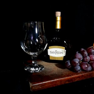 Bodegón con uvas