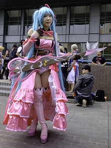 Japan anime costume girl portrait