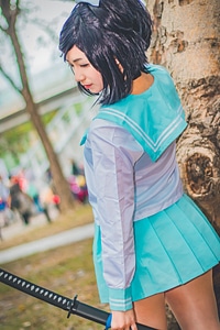 outdoor cosplay girl japanese style