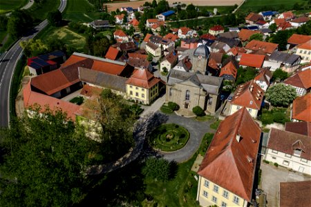Luftaufnahme von Lahm im Itzgrund