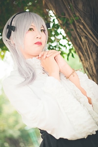 Japan anime costume girl portrait photo