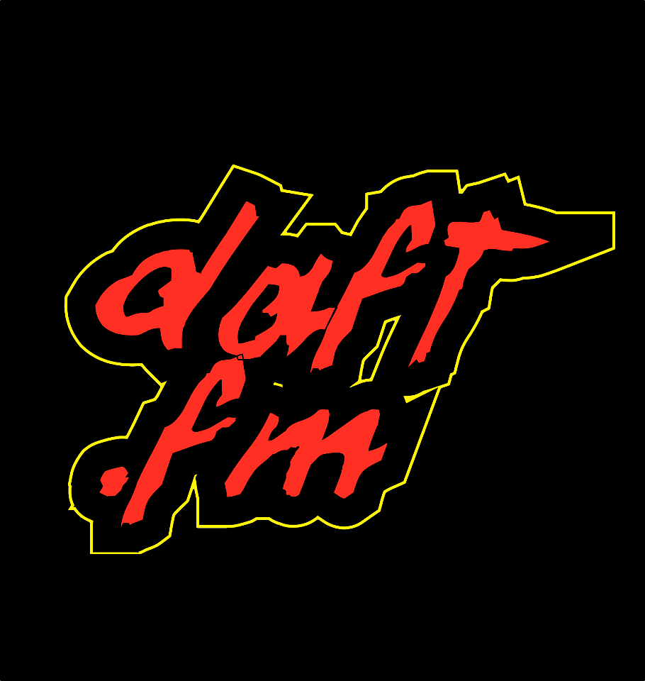 daft.fm logo - black