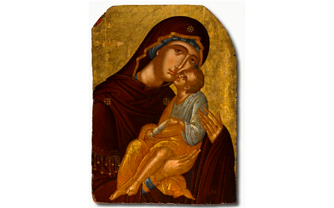 Icon of the Mother of God and Infant Christ (Virgin Eleousa) - 2010.54