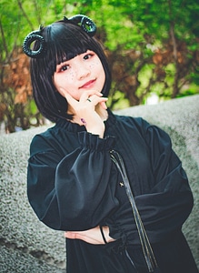 cosplayers dress up as Japanese Manga characters