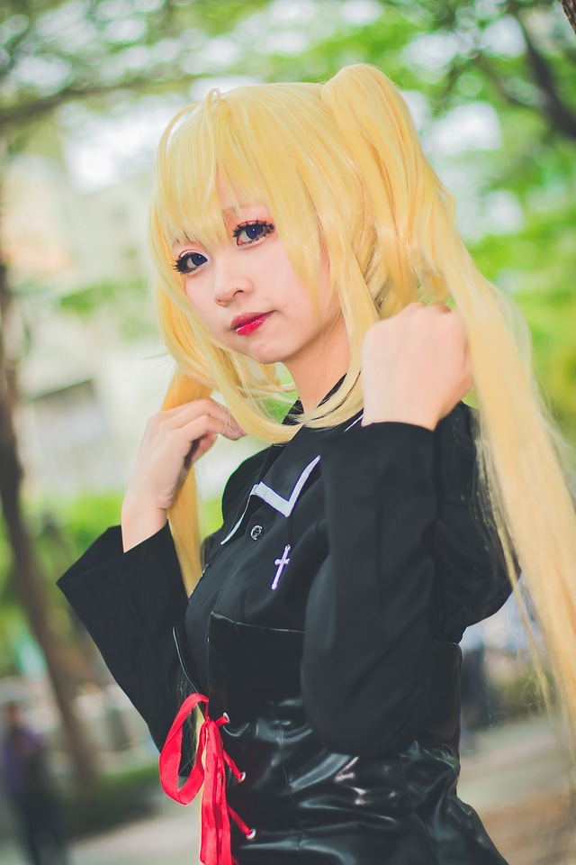 Portrait of Sexy Super Hero Female Cosplay Character