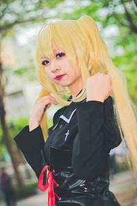 Portrait of Sexy Super Hero Female Cosplay Character