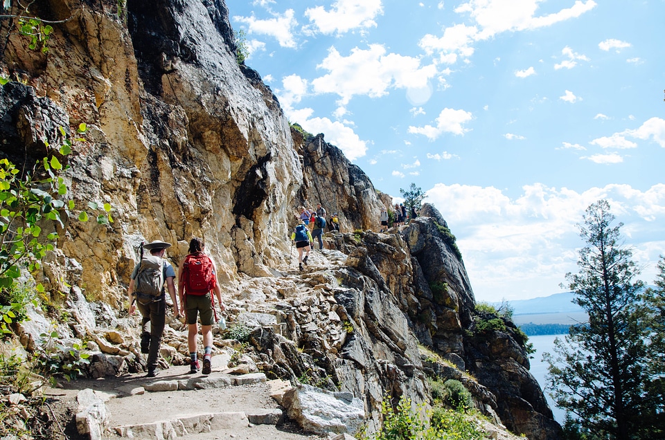Hikers in Grand Teton National Park