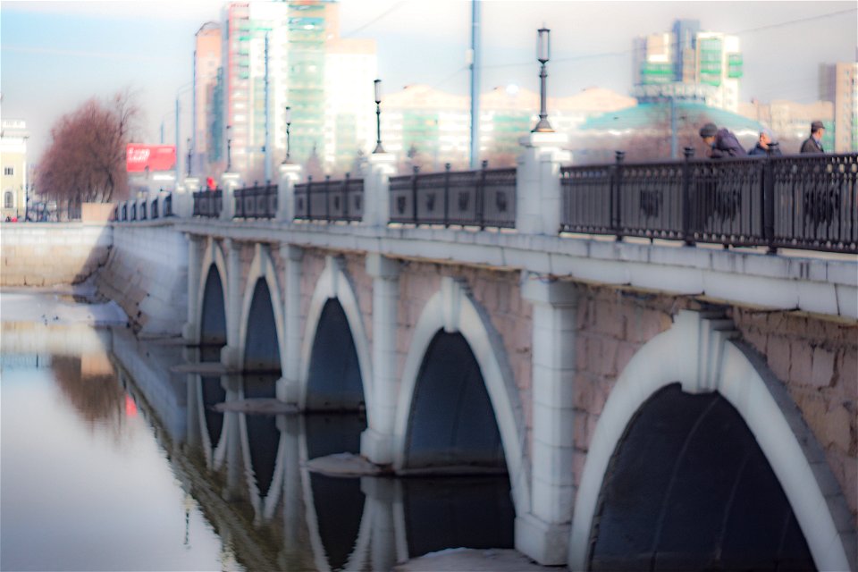 Троицкий (Кировский) мост, Челябинск,Troitsky (Kirovsky) bridge Chelyabinsk