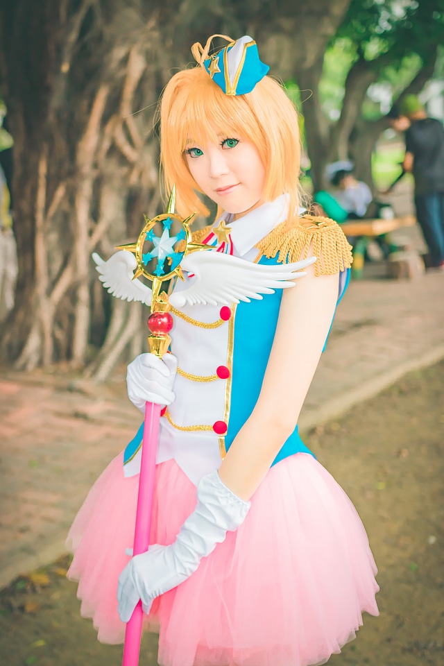 cosplayers dress up as Japanese Manga characters