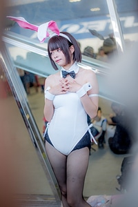 Portrait of Sexy Super Hero Female Cosplay Character