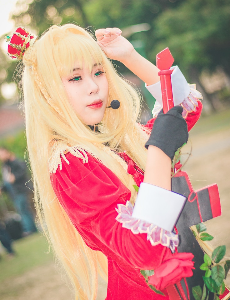 outdoor cosplay girl japanese style