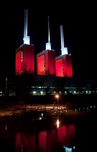 Linden power plant lighting