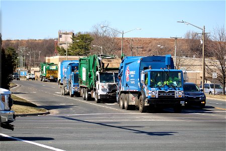 Trucks at the I-66 transfer station photo