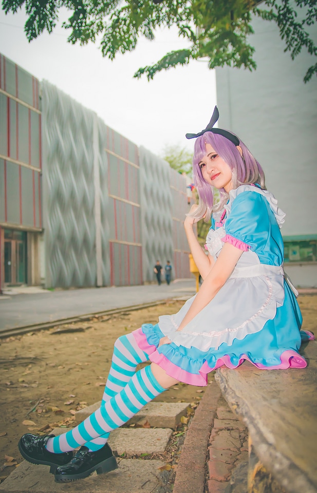 cosplayers dress up as Japanese Manga characters