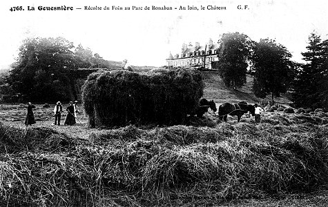 récolte du blé à la Gouesnière vers 1900