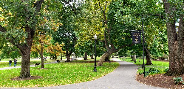 Boston Public Garden Sign