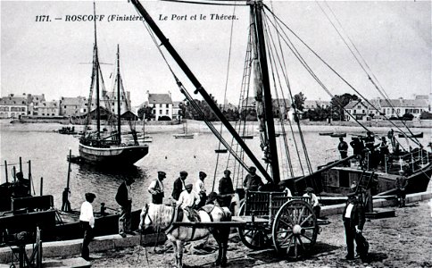 ROSCOFF le port et le Théven photo