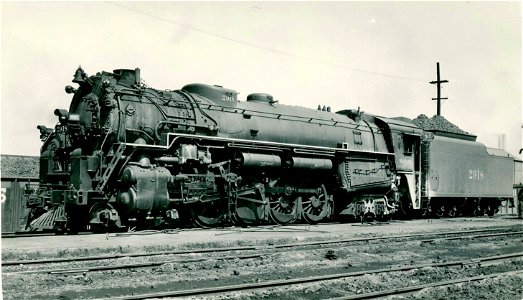 Wabash Class O-1 4-8-4 2918 Decatur IL 1947