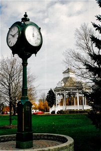 Chardon - Square - Ohio - Gazebo and Town Clock - United States photo
