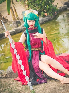 outdoor cosplay girl japanese style